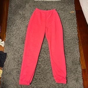 hot pink sweatpants. Size S